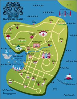 Blackberry Island Map
